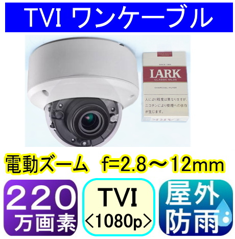 【SA-51292】220万画素　屋外防雨仕様AHD-H(1080p)ワンケーブルドーム型監視カメラ